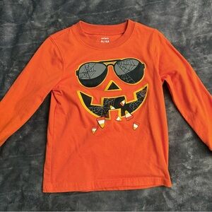 Carter's Orange Halloween Pumpkin Shirt